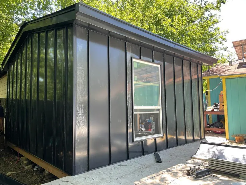 Black standing seam metal wall panels for Roof Inspection in Findlay